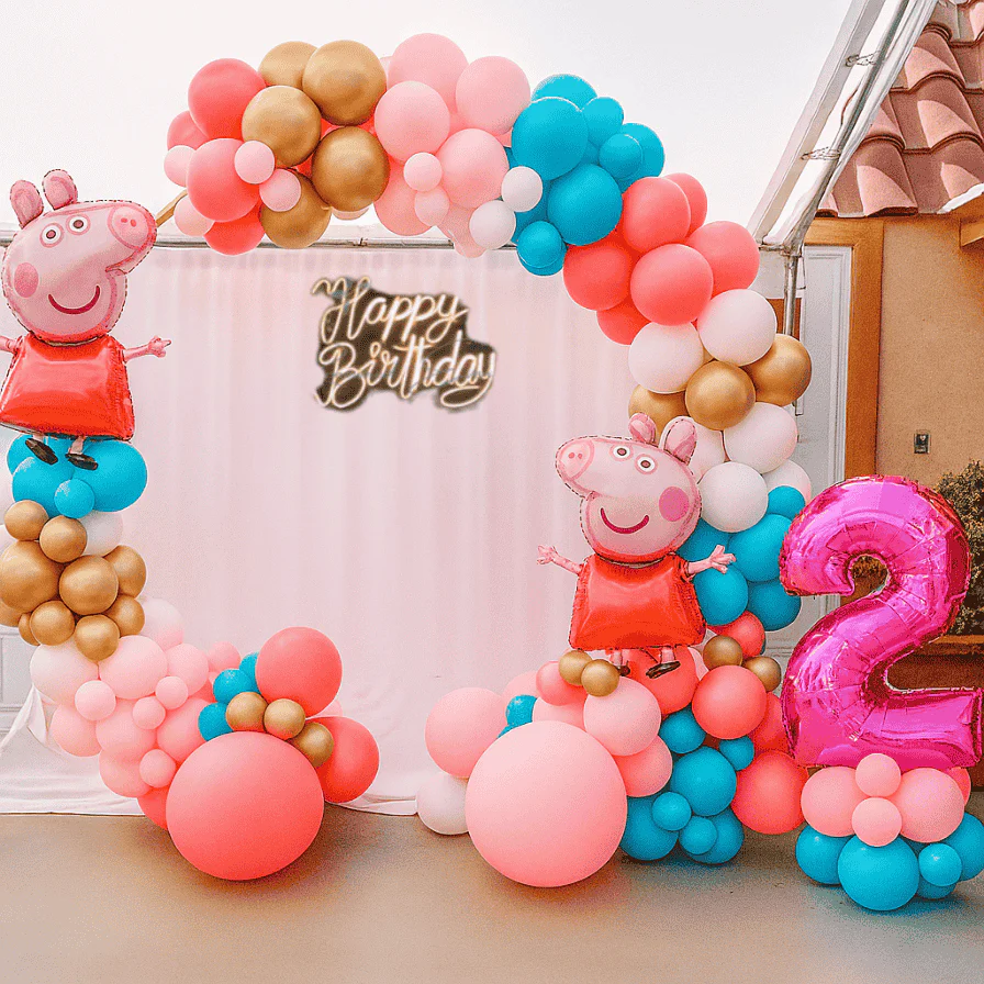 Peppa Pig Theme Birthday Decoration