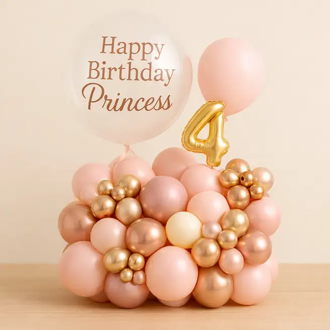 Princess Birthday Balloon Bouquet