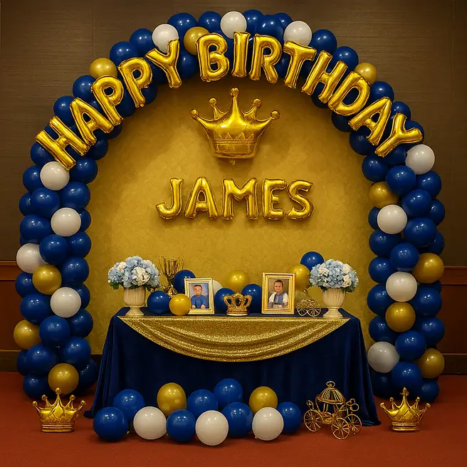 Majestic Birthday Balloon Display image 2