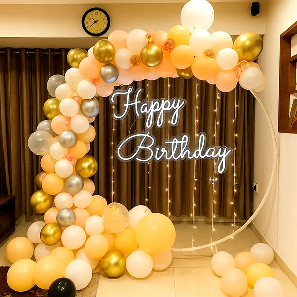 Premium Birthday Neon Light Ring Setup image 5