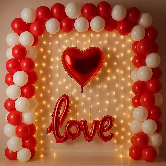 Anniversary Heart LED Balloon Display image 3