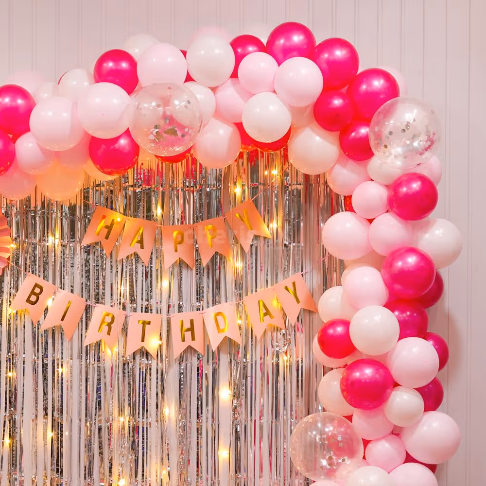 Pink and Silver Birthday Bliss Decor image 5