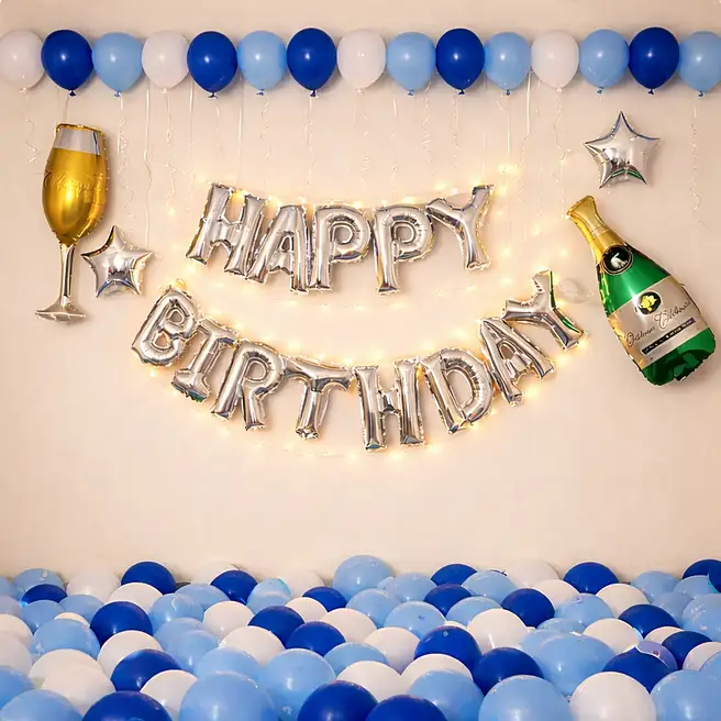 Blue Themed Magical Birthday Décor image 4