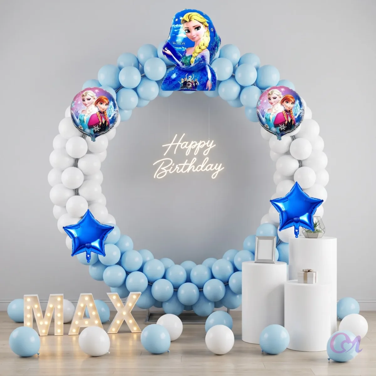 Frozen balloon decoration